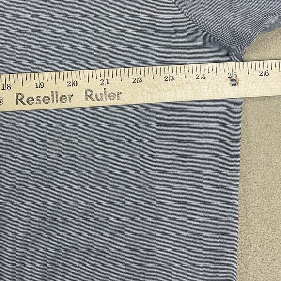 Travis Mathew Polo Shirt Mens XXL Gray Striped Golf Short Sleeve Performance - Picture 5 of 10